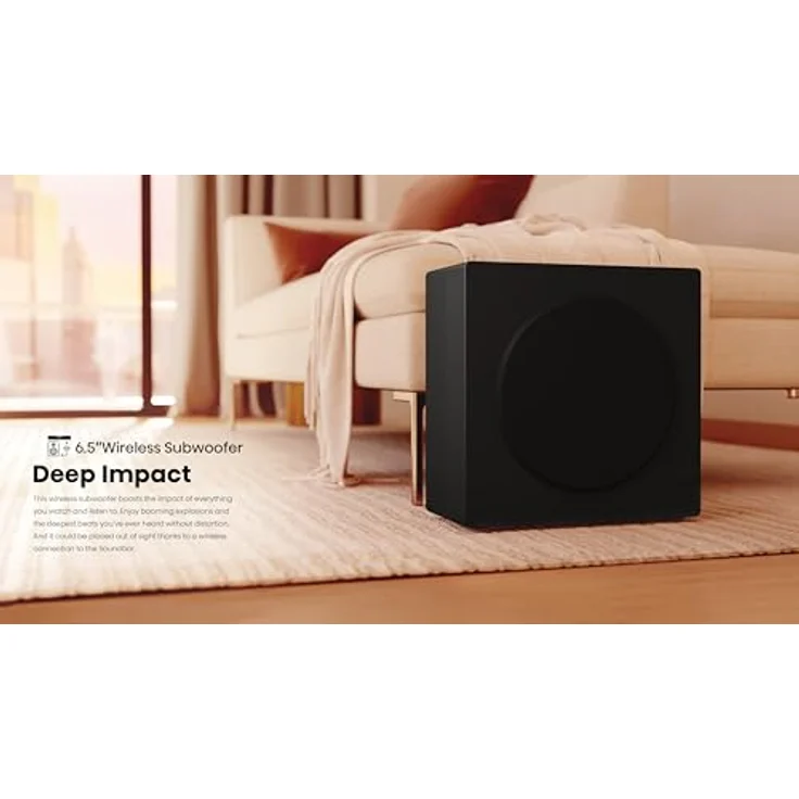 Hisense Soundbar HS3100 3.1 - 480W - Subwoofer, Schwarz - 3.1 Kanal, 480 W – Bild 6