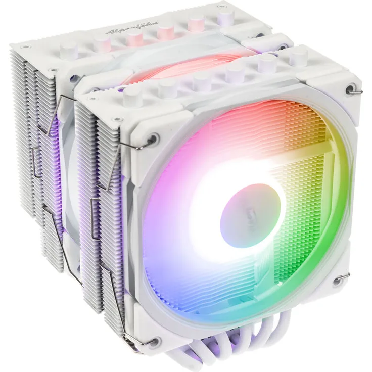Alpenföhn Brocken 4 Max ARGB CPU-Kühler - 2x 120mm, weiß, hohe Kühlleistung bis 260 W TDP