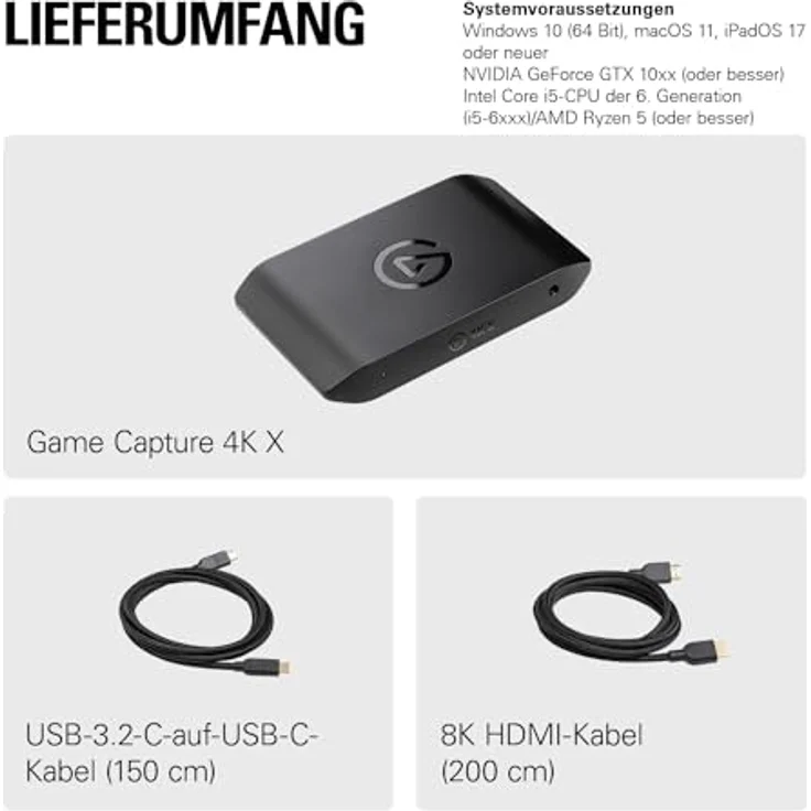 Elgato 4K X, Capture Karte mit HDMI 2.1 für 4K Aufnahme mit 144 FPS und VRR-Passthrough – Bild 10