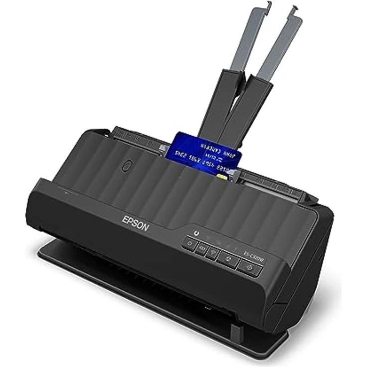 Epson Wi-Fi Scanner ES-C320W, kompakter A4 Business Scanner mit geringem Stromverbrauch, Duplex-Einzugscanner mit vielseitiger Medienverarbeitung, schwarz – Bild 2