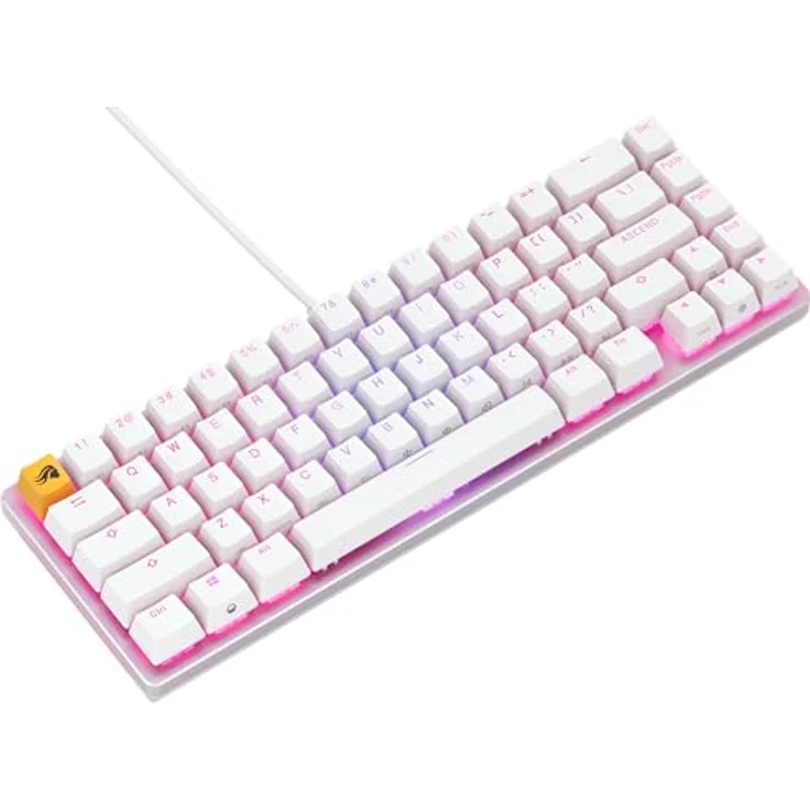 Glorious GMMK 2 Compact-Tastatur - Fox Switches, US-Layout QWERTY, weiß – Bild 2