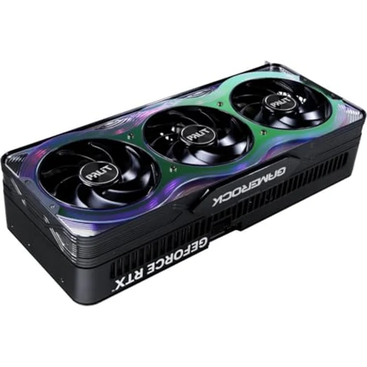 Palit Palit GeForce RTX 5090 GameRock Grafikkarte (32 GB, GDDR7) mit TurboFan 4.0 und Chameleon Panel, Schwarz – Bild 6