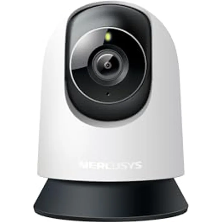 Mercusys MC210, Pan/Tilt Home Security Wi-Fi Kamera mit 2K 3 MP Video, Nachtsicht, Zwei-Wege-Audio, 512 GB microSD Unterstützung