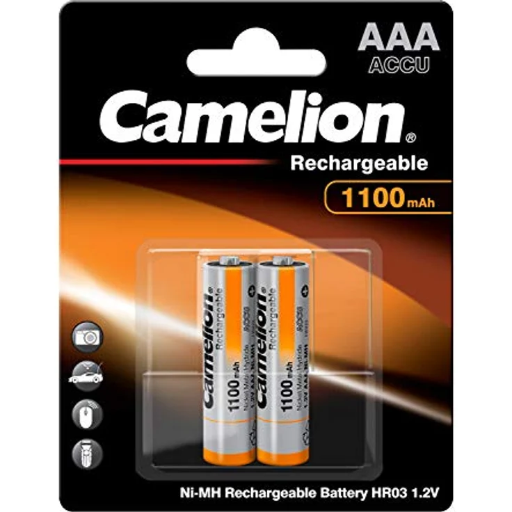 Camelion 17011203 Akku (NiMH, R03, Micro, AAA, 1100 mAh, 2er-Pack) – Bild 2