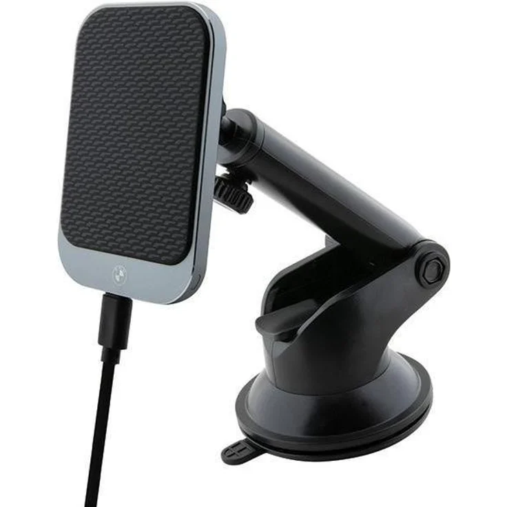 BMW uchwyt indukcyjny BMMWCCDTPK 15W do szyby/do kratki czarny/black MagSafe Signature Edition, Wireless Charger, Schwarz