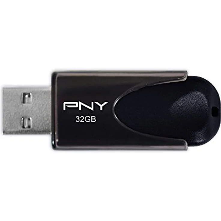 PNY Attaché 4 USB-2.0-Stick 32GB schwarz – Bild 2