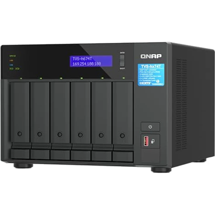 QNAP TVS-H674T-I5-32G (0 TB), NAS, Schwarz – Bild 3