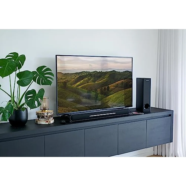 Thomson SB600BTS 2.1-Soundbar 500 W Bluetooth ARC kabelgebundener tiefer Subwoofer Sound-Neigesystem, schwarz – Bild 3