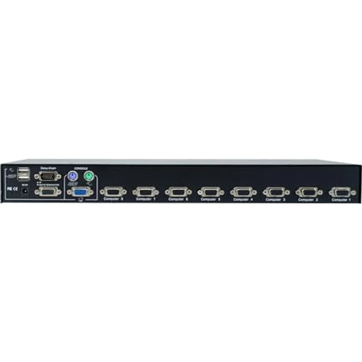 LevelOne KVM-3208 KVM Switch, Schwarz, USB/PS/2 Anschlüsse, 2048 x 1536 Pixel Auflösung, 1U Rack-Kapazität – Bild 4