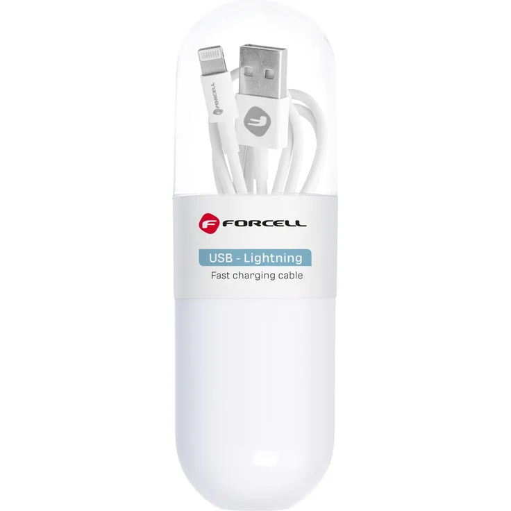 Forcell USB-C zu USB-C Kabel 48W 1m, langlebig und hochleistungsfähig in Schwarz