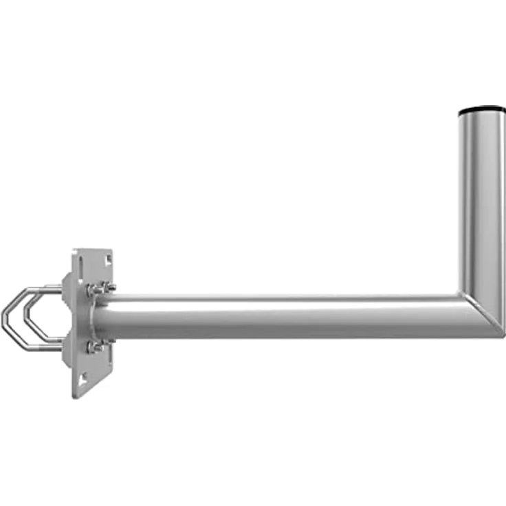 Premium X Balkon-Ausleger Aluminium Geländer Halterung für Satelliten-Schüssel, witterungsbeständig, 45cm Wandabstand, inklusive Schellen – Bild 1