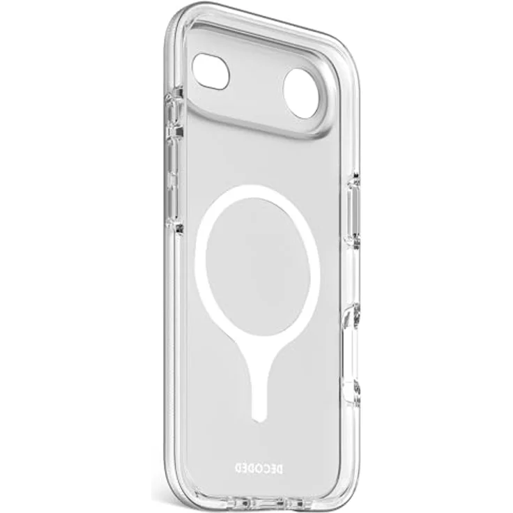 Decoded Transparent Clear Case für iPhone 17 Air, 100% recyceltes Material, Anti-Vergilbung, MagSafe-kompatibel, 4 Meter DropTec Schutz, kratzfest, Frosted Weiß – Bild 3