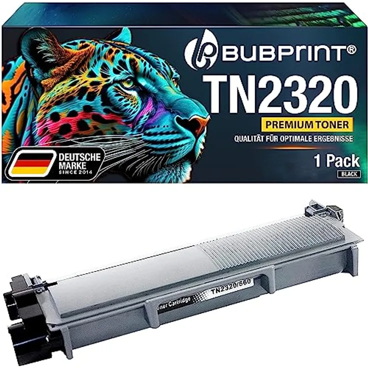Bubprint XXL Toner kompatibel mit Brother TN-2320 TN-2310, hohe Druckqualität, Schwarz