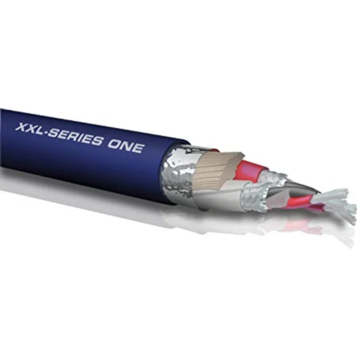 OEHLBACH XXL Series 1/100 - High-End Stereo Audio-Cinchkabel Set - Made in Germany- Mehrfach Schirmung, HPOCC Kupfer - 2 x 1m - blau – Bild 3