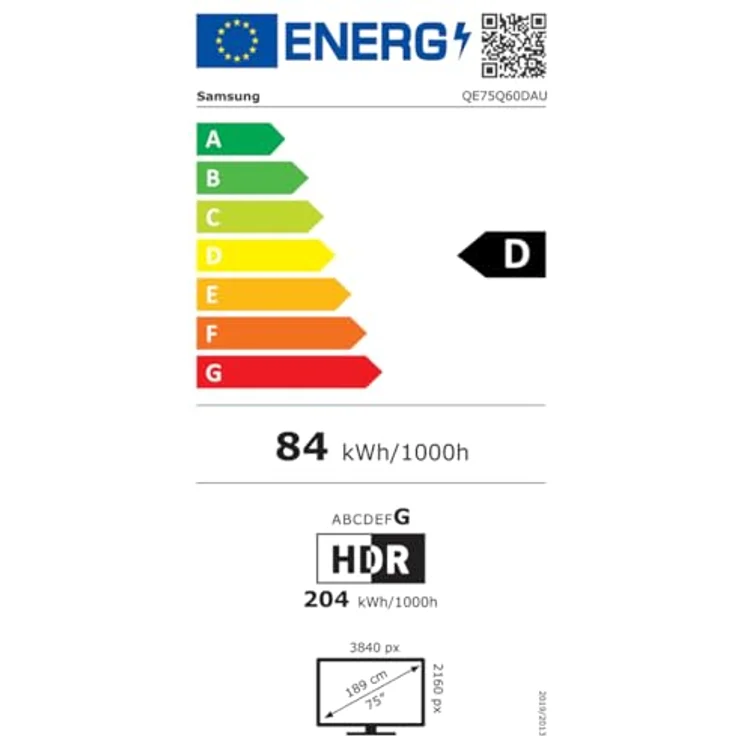 Samsung QE75Q60D 75 Zoll QLED Smart TV, Quantum HDR mit HDR1000, Q-Symphony, schwarz – Bild 5