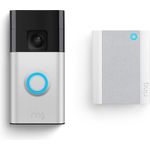 Ring Überwachungskamera Battery Video Doorbell + Chime Türklingel (Außenbereich) HD 1440p, kabellos, einfach zu installieren