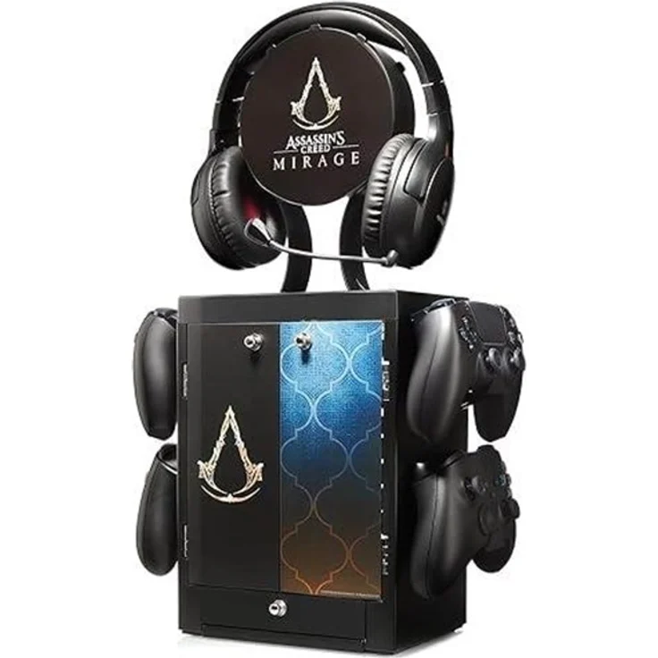 Numskull Assassin's Creed - Mirage Gaming Locker für bis zu 10 Spiele, schwarz – Bild 11