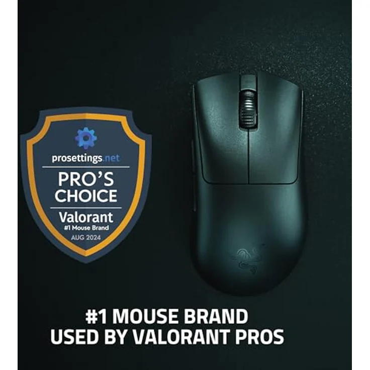 Razer DeathAdder V3 Pro Gaming Maus - schwarz, mit HyperPolling Wireless Dongle (Kabellos), Maus, Schwarz – Bild 2