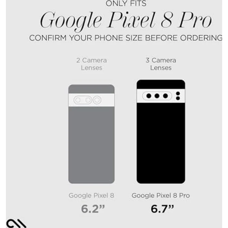 Case-Mate Twinkle Ombre Case Schutzhülle für Google Pixel 8 Pro Hülle Glitzer (3 m Fallschutz, Made for Google Zertifiziert, Pixel 8 Pro Glitzer-Hülle, Aus recyceltem Material) - Transparent – Bild 2
