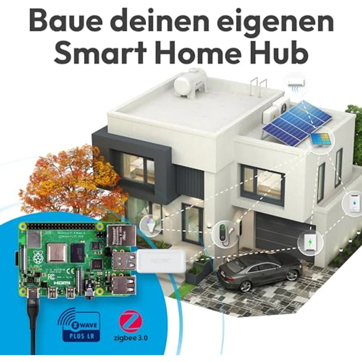 Aeotec Z-Stick 10 Pro, USB Smart Home Hub mit Dual-Radio für Z-Wave und Zigbee, Weiss – Bild 5