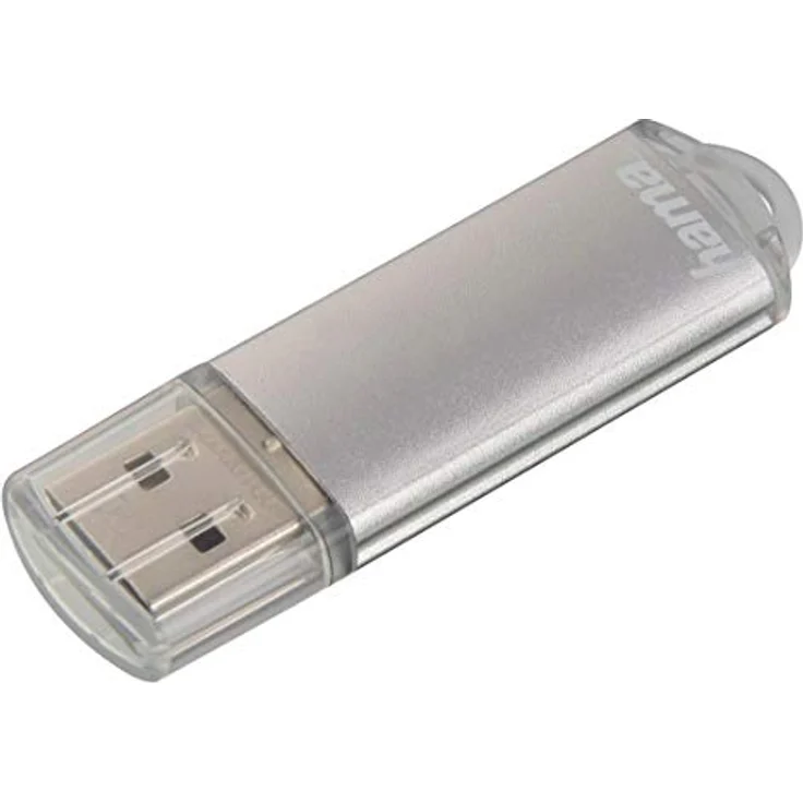 Hama 128GB USB-Stick USB 2.0 Datenstick (10 MB-s Datentransfer, USB-Stick mit Öse zur Befestigung am Schlüsselring, Speicherstick, Memory Stick mit Verschlusskappe, z. B. für Windows-MacBook) silber – Bild 2