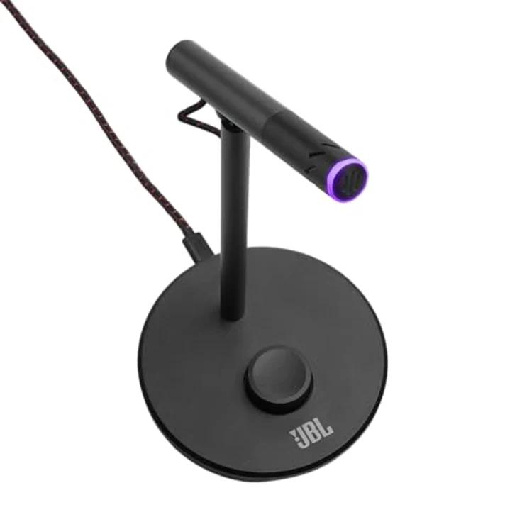 JBL Quantum Stream Talk – USB-Mikrofon mit einfachem Kondensator und super-kardioidem Aufnahmemuster für Streaming, Aufnahmen und Gaming – Schwarz – Bild 2
