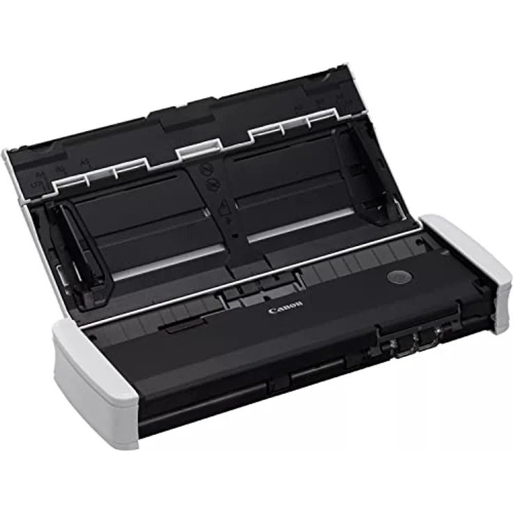 Canon R10 imageFORMULA Scanner Dokumentenscanner Mobil (Duplex Einzug, 600 DPI, eingebaute Plug und Scan Technologie, Farbscan, CaptureOnTouch Lite Software, One-line Contact Image Sensor CIS), weiß – Bild 2