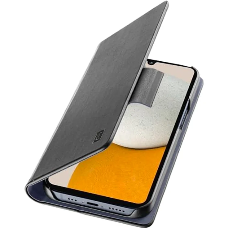 cellularline Book Galaxy A34 Bookhülle - Magnetischer Sicherheitsverschluss, Eckenschutz, interne Tasche - Schwarz – Bild 1