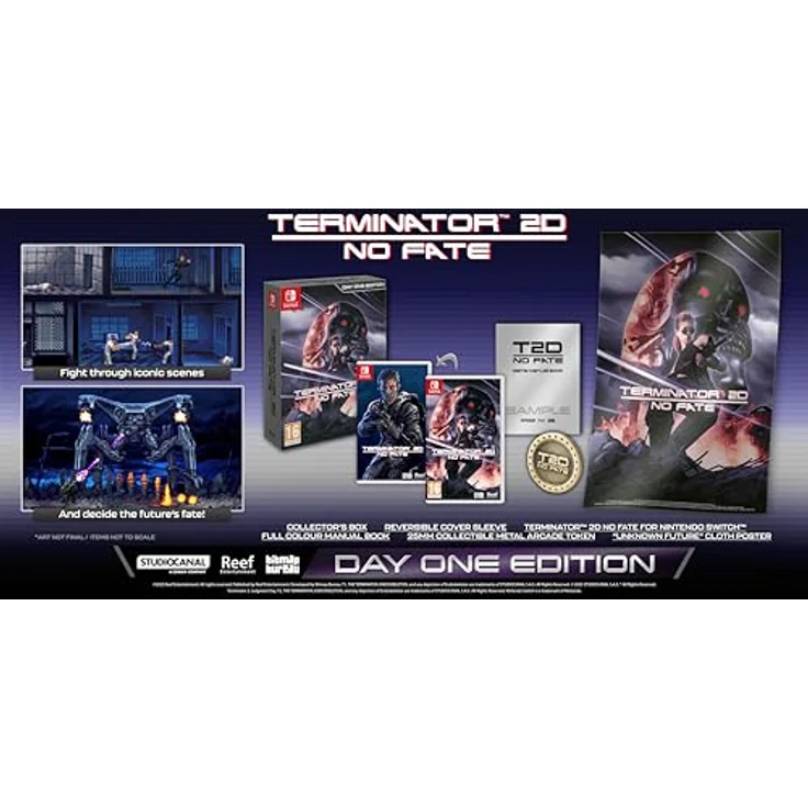 Reef Entertainment Terminator 2D: NO FATE - Day One Edition für Nintendo Switch, authentisches Arcade-Gameplay, 2D-Sprite-Grafiken, verschiedene Spielmodi – Bild 2