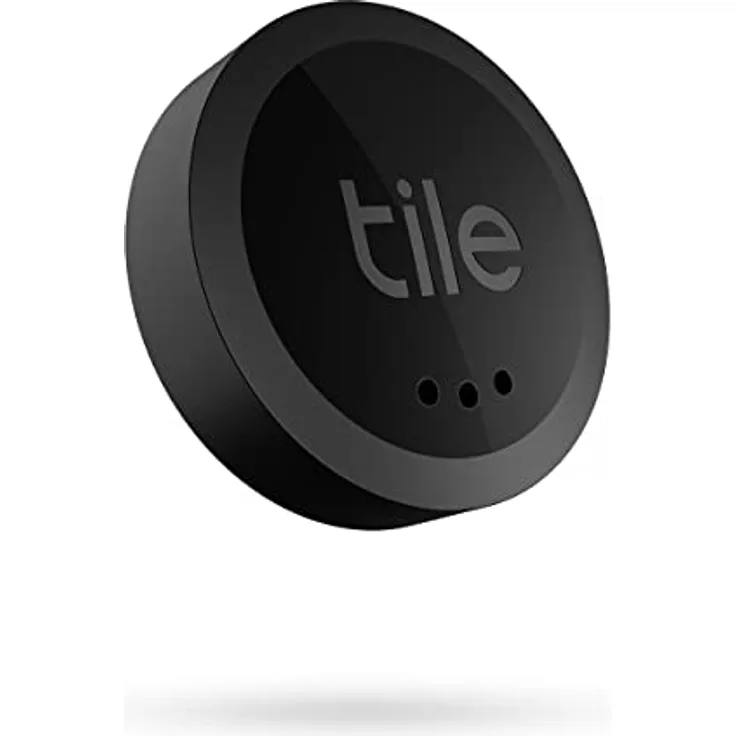 Tile Sticker (2022) Bluetooth Schlüsselfinder, 1er Pack, 45m Reichweite, inkl. Community Suchfunktion, iOS und Android App, kompatibel mit Alexa und Google Home, schwarz