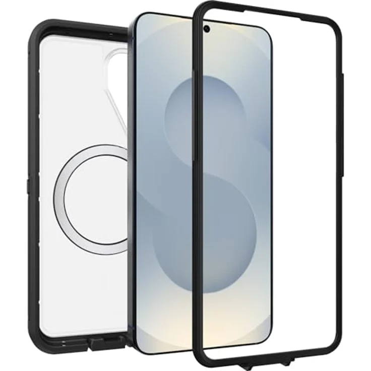 OtterBox Defender Series Pro XT Hülle mit Magneten für Samsung Galaxy S26, stoßfest, ultra-robust, transparent/schwarz – Bild 5