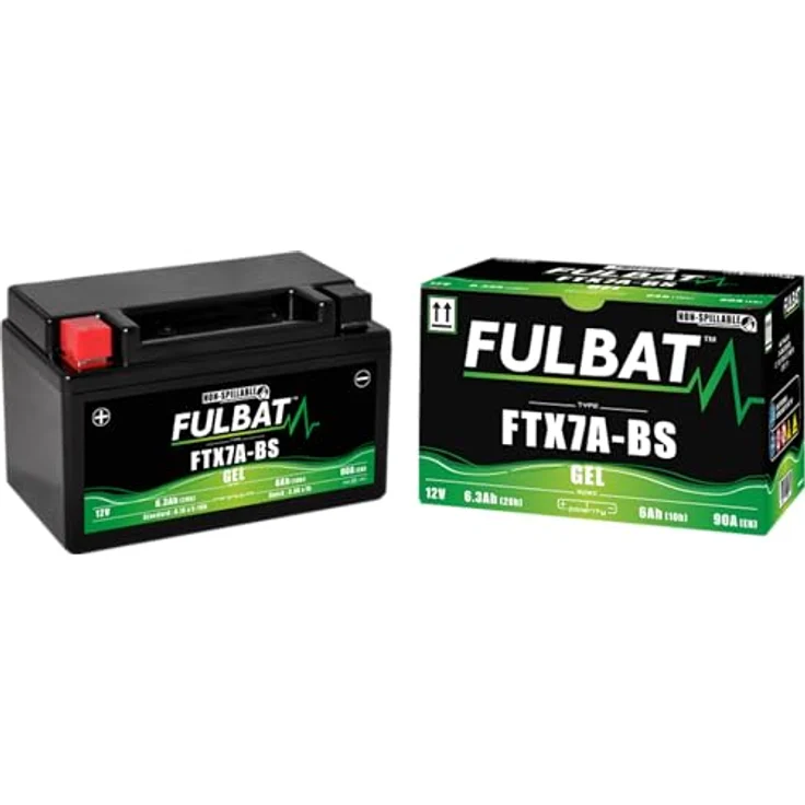 Fulbat FTX7A-BS GEL, wartungsfreie VRLA-Batterie mit langer Lebensdauer, wasserdicht und geeignet für kaltes Wetter – Bild 5