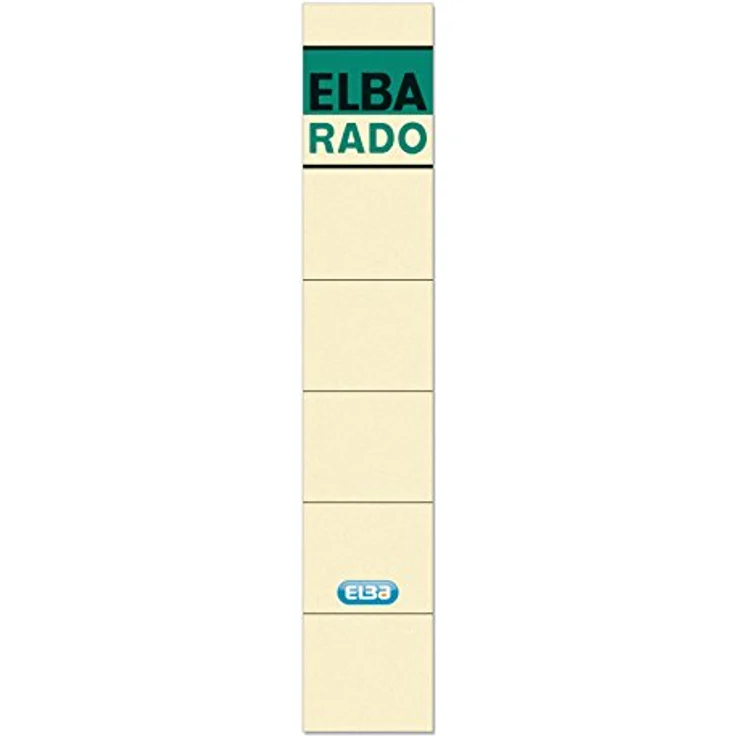 ELBA Ordneretiketten (10 Stk) für 5 cm Ordner, selbstklebend, weiß – Bild 2