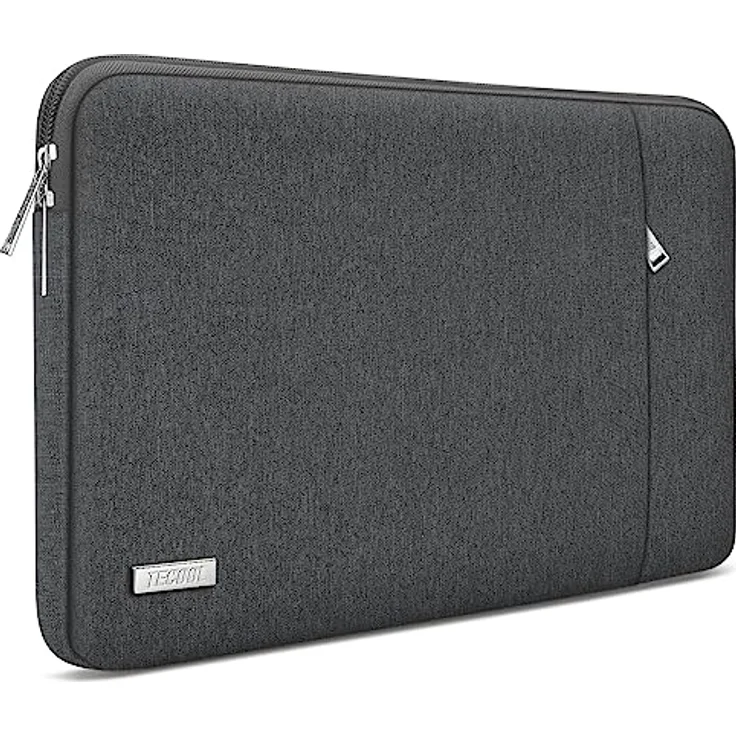 TECOOL 13,3 Zoll Laptop Tasche für MacBook Air/Pro, wasserdichte Schutzhülle mit stoßfestem Polsterschaum, Space Grau – Bild 1