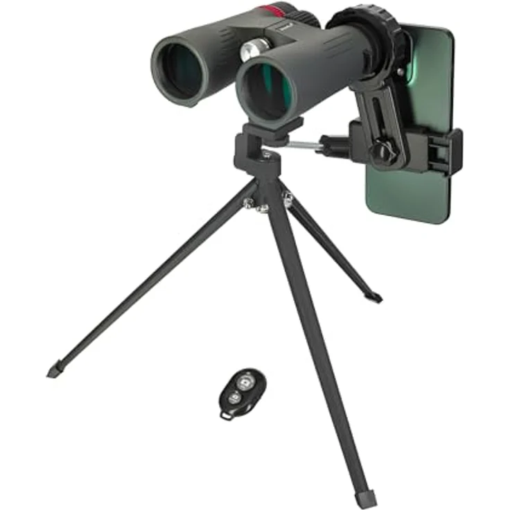 Levenhuk Kelvin Snap 8x42, Fotofernglas mit Smartphone-Kompatibilität und Bluetooth-Fernauslöser – Bild 1
