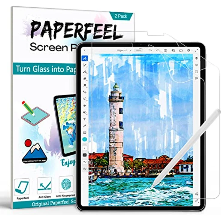PAPERFEEL 2 Stück Paperfeel Schutzfolie für iPad Pro 11 Zoll 2022-2018 und iPad Air 5./4. Gen, matte Oberfläche, Anti-Fingerabdruck, blasenfrei, hüllenfreundlich – Bild 1
