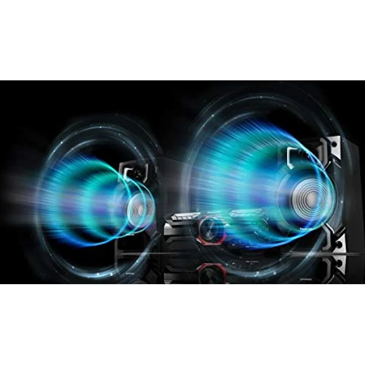 Panasonic SC-AKX320 High Power Heimkinoanlage (450W, 16cm Woofer, 6cm Tweeter, Bluetooth, USB Dual, CD, AUX, DJ Jukebox, DJ-Funktion, Hi-Fi, Sound Nickel) schwarz – Bild 6