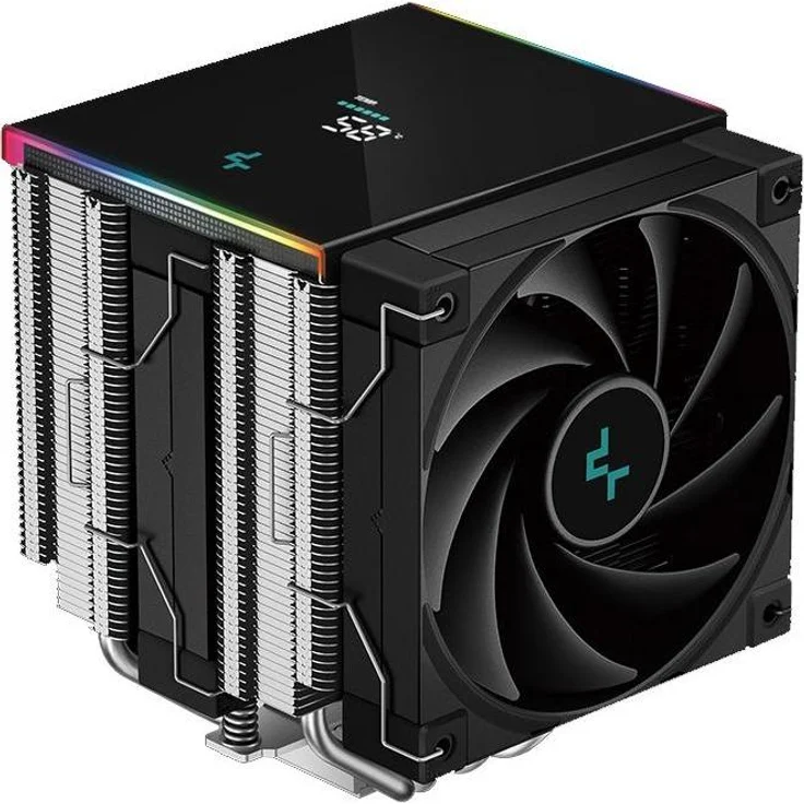 Deepcool K Cooler AK620 DIGITAL SE, CPU Kühler mit 6 Wärmerohren, 2 Lüftern, 1850 RPM, Schwarz