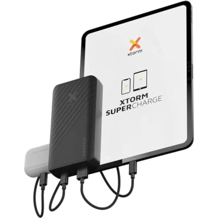 Xtorm Go2 Evolution Powerbank 20.000mAh, 1x USB-A, 1x USB-C, Schnelllader für Samsung und iPhone, Charcoal Black – Bild 3