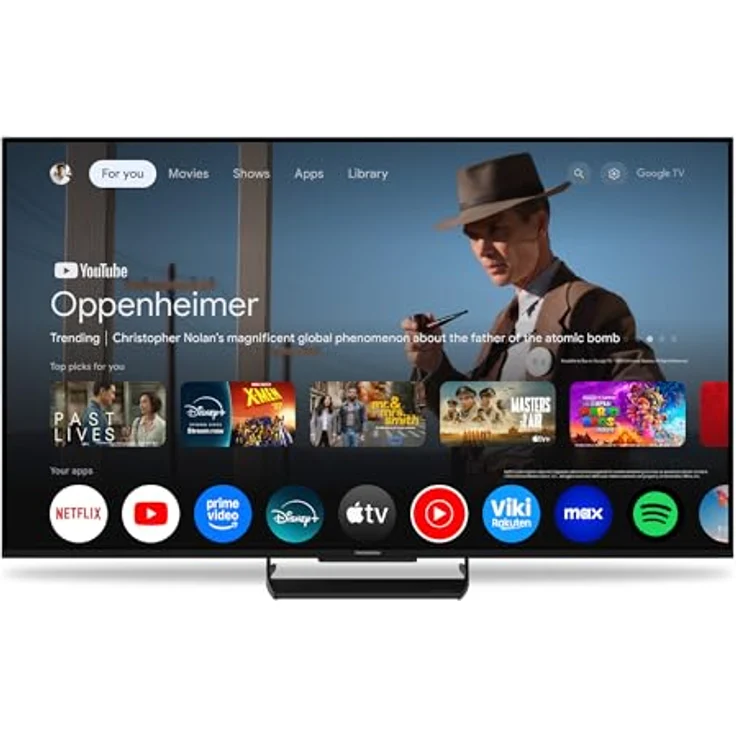 Thomson 55MG7C15 55 Zoll Mini-LED QLED TV, 144Hz, Google TV, Quantum Dot, hoher Kontrast & Helligkeit, Google Assistant Sprachsteuerung – Bild 1