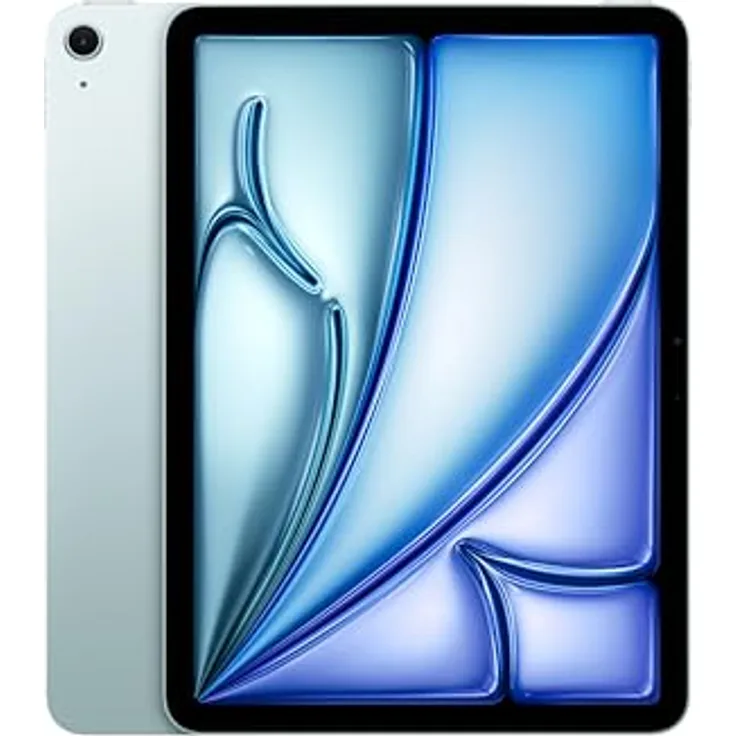 Apple 11" iPad Air 2024 (M2): Liquid Retina Display, 12 MP Querformat Frontkamera/12 MP Rückkamera, Touch ID, Batterie für den ganzen Tag – WLAN 6E, 128 GB, Blau