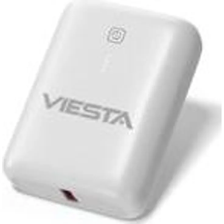VIESTA® Mini Powerbank 9.000 mAh, Weiß – 22,5 W Schnellladeleistung, PD 20W, USB-C Ein-/Ausgang, USB-A Ausgang, LED-Anzeige, kompakt für unterwegs