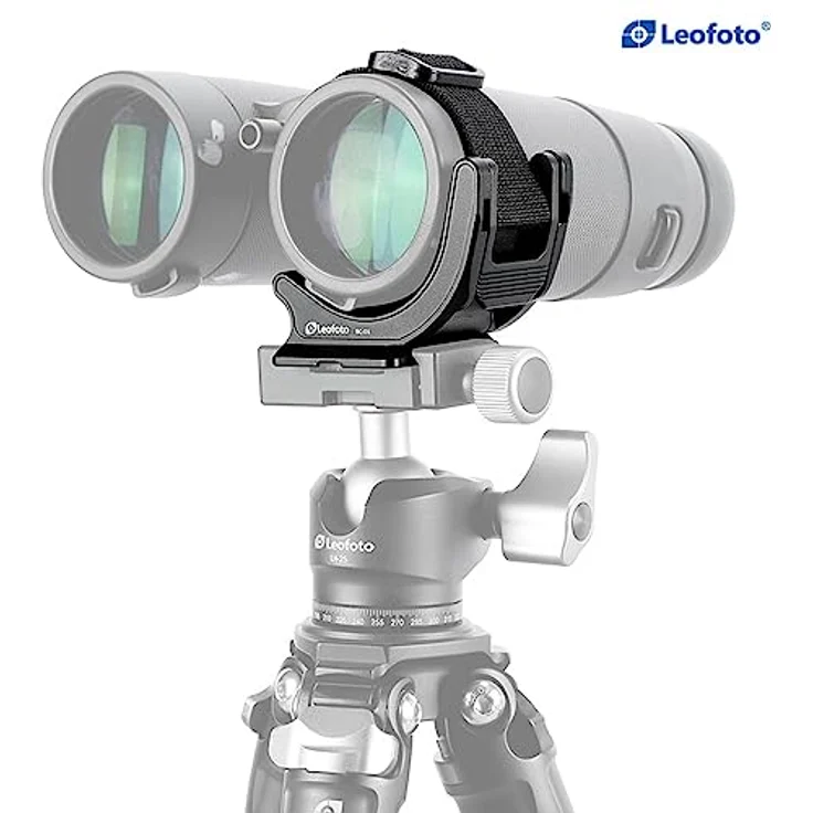 Leofoto Fernglasklemme BC-01, Stativadapter für Ferngläser mit 30-70 mm Objektivtubusdurchmesser, aus korrosionsbeständigem 6061-T6 Aluminium – Bild 3