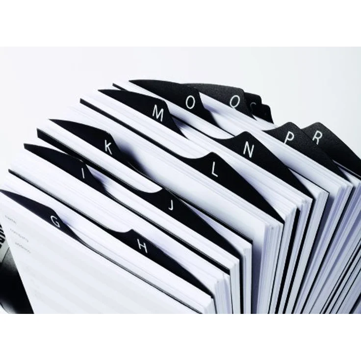 DURABLE TELINDEX Rollkartei 104x72mm schwarz 2482-01, max. 500 Karten – Bild 2