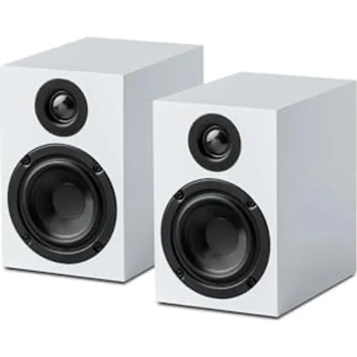 Pro-Ject Speaker Box 3 E (Weiß) - 2-Wege-Bassreflexprinzip, resonanzfreies MDF-Gehäuse