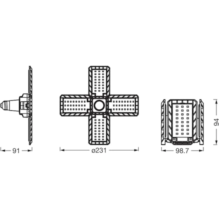 LEDVANCE LED FLOODLIGHT HIGHBAY E27 24W BK, Smarte Deckenbeleuchtung für Renovierungsarbeit – Bild 5