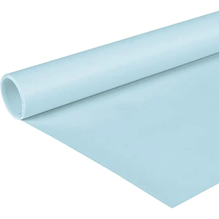 Clairefontaine 195727C Rolle (färbiges Kraftpapier, 10 x 0,7 m, 65 g, PEFC, ideal für Ihre Bastelprojekte) 1 Stück hellblau – Bild 1