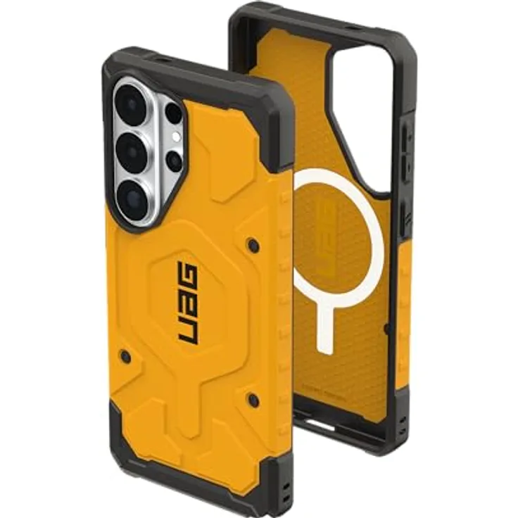 URBAN ARMOR GEAR Pathfinder MS Case für Samsung Galaxy S26 Ultra, Heritage Gelb, mit Magnetring, Wireless Charging kompatibel, 5,5m Fallschutz, Designed for Samsung zertifiziert