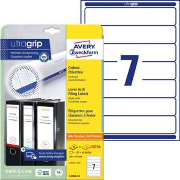 Avery Zweckform L4760-25 38 x 192mm Rückenschilder – Bild 1