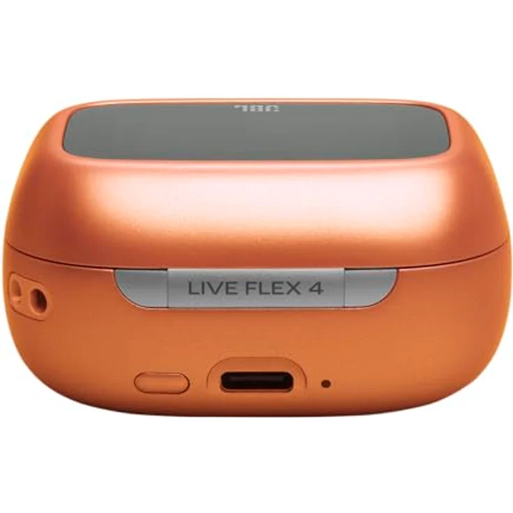JBL Live Flex 4, Kabellose Noise-Cancelling-Ohrhörer mit Hi-Res Audio, 50 Std. Akkulaufzeit, IP54 wasserdicht, Orange – Bild 3